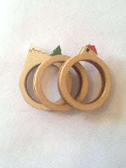 Clive Roody Wood Ring Set Of 3